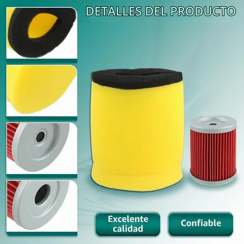 Vista 4 de AUTOKAY Filtro de aceite de aire para Suzuki 1987-2001 Quadrunner 250 2x4
