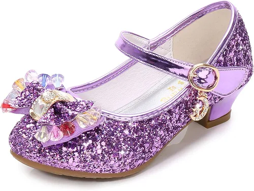Vista 3 de Cadidi Dinos Zapatos de vestir para niñas, zapatos de fiesta de boda, zapatos de tacón Mary Jane Princesa (bebéniño pequeñoniño grande)