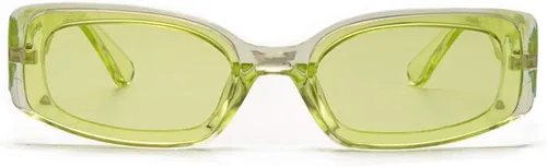 Vista 3 de Gafas de sol rectangulares pequeñas lentes de colores no polarizadas de moda