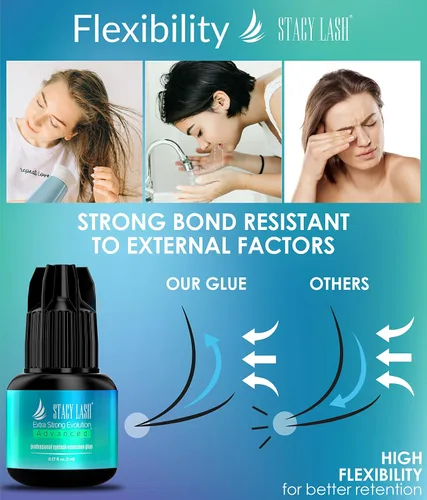 Vista 8 de Super Booster & Extra Strong Evolution Advanced - Pegamento para extensión de pestañas, 0.5 a 1 segundo, retención 7 semanas, acelerador y activador