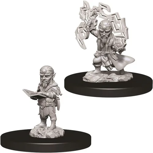 Vista 3 de WizKids Pathfinder Deep Cuts Unpainted Minis: W9 Male Gnome Sorcerer
