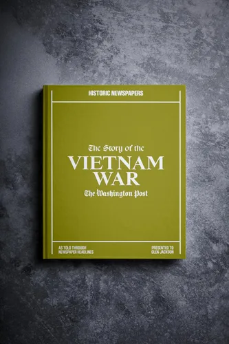 Vista 13 de Signature gifts Libro de historia de periódico de guerra personalizado – Regalo educativo de recuerdo de guerra contado a través de la cobertura