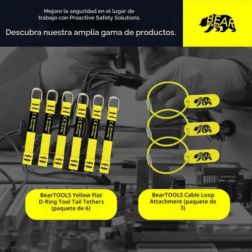 Vista 8 de BearTOOLS Cordón elástico de micro bobina, carga máxima de 2.0 lbs y 19.7 in de doble fijación Cordón de herramienta para herramientas pequeñas