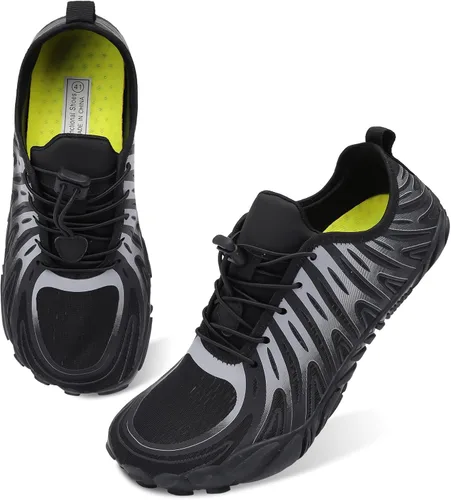 Vista 2 de Scurtain Unisex Mens Womens Athletic Hiking Water Shoes Quick Dry Barefoot Aqua Shoes Swim Shoes Beach Shoes with Drainage