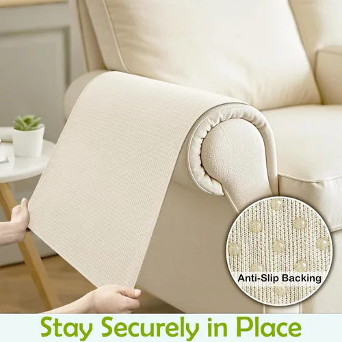 Vista 5 de Fundas para brazos de sofá, fundas para brazos de sofá, funda impermeable para reposabrazos de sofá, sillón, sofá de dos plazas, funda