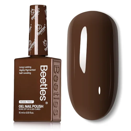 Vista 29 de Beetles - Esmalte de gel blanco, 0.5 onzas líquidas, tamaño completo, sin A - Creme White Hema Free white Rhythm
