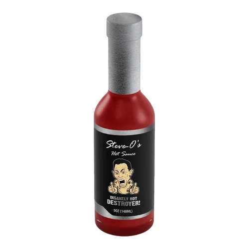 Vista 11 de Steve-O's Salsa Bangin' Buffalo Salsa cremosa y picante roja para alas, barbacoa, verduras, hamburguesas y huevos 5 fl oz