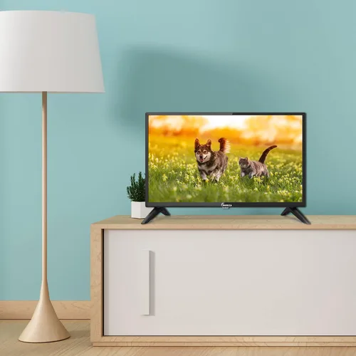 Vista 3 de Impecca 24 pulgadas TV HD 720p LED HDMI USB VGA monitor de pantalla pequeña para el hogar, cocina, caravana u oficina, altavoces estéreo, montaje