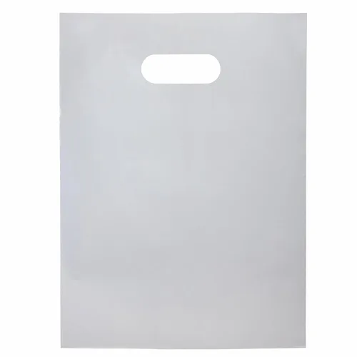 Vista 10 de Infinite Pack Bolsa de plástico con asa troquelada de 9 x 12 pulgadas, bolsas de plástico negro para mercancía, paquete de 100 unidades para venta
