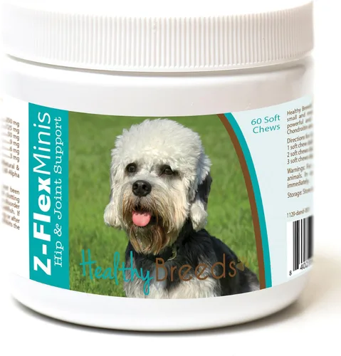 Vista 12 de Healthy Breeds Affenpinscher Z-Flex Minis - Masticables suaves para cadera y articulaciones, 60