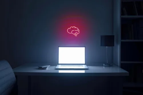 Vista 5 de AdvPro Señal de neón LED de silicona Brain Flex - Azul - st16s33-fnu0063-b