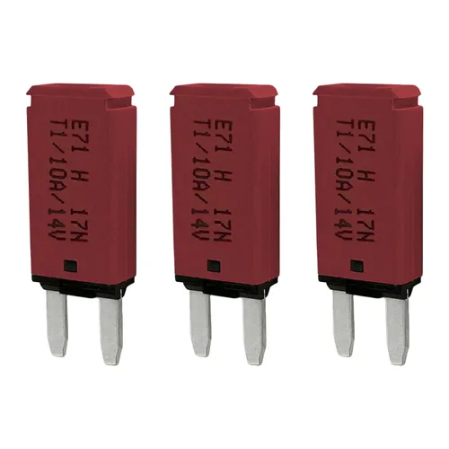 Vista 27 de Mini ATM Auto Reinicio 5 Amperios Disyuntor de Circuito Fusible para Protección de Batería de Audio Automotriz Marina RV Coche Camión (T1) Reinicio