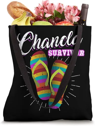 Vista 4 de Chancla Survivor Slipper Rainbow Funny Mexican Mom Broma Bolsa de regalo