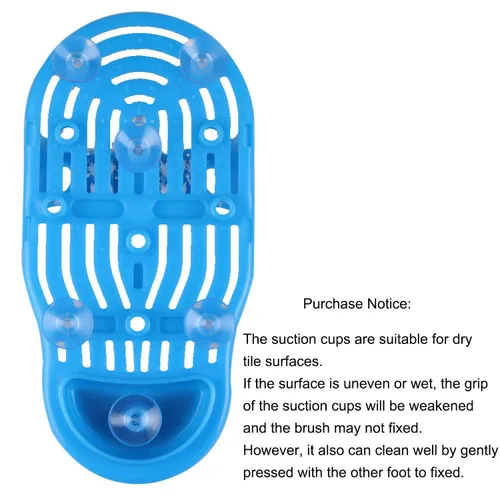 Vista 4 de Cepillo limpiador de pies Magic Feet Simple Scrubber Feet Shower Spa Easy Feet Cleaning Slipper Exfoliating Foot Massager Brush para adultos unisex