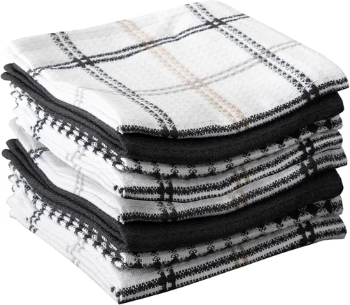 Vista 20 de T-Fal Paños de cocina de gofres de alta calidad: altamente absorbentes, súper suaves de larga duración, 100% algodón, 12 x 13 pulgadas, toalla plana