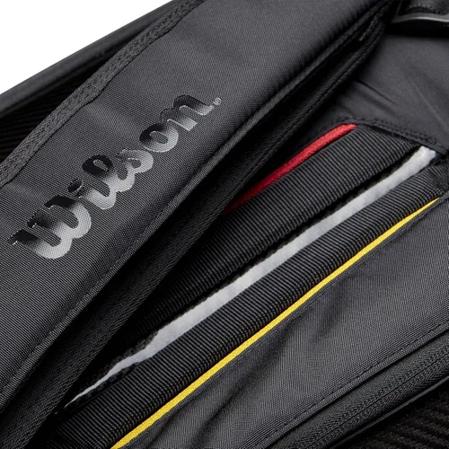 Vista 3 de WILSON Bolsa de tenis para adultos, Negro -, Personal de Super Tour Pro