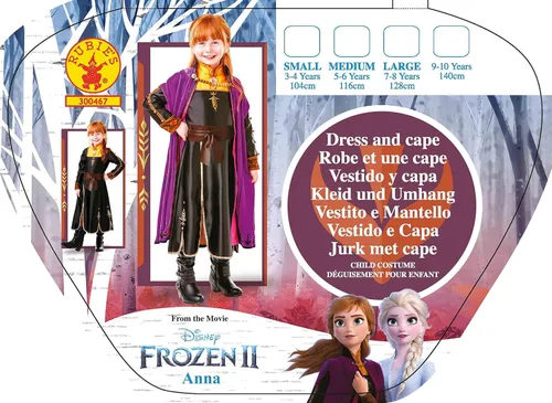 Vista 5 de Disney Frozen 2 - Disfraz de Anna de primera calidad Multi