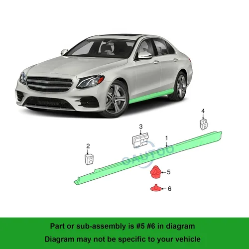 Vista 2 de Clips de moldeo basculante para Mercedes-Benz 000-991-74-98 000-991-73-98 10Sets