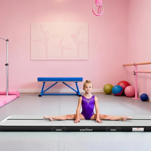 Vista 8 de VOFiTNY Colchoneta de gimnasia multiusos de 6.6/10/13/16/20 pies, resistente e inflable, para el hogar y el gimnasio