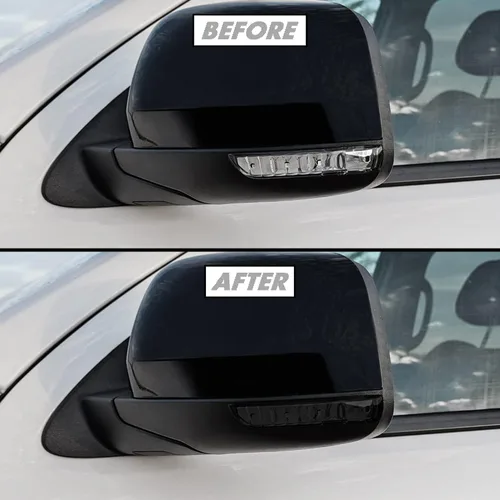 Vista 7 de SlickMod Tinte de humo de vinilo precortado para faros Dodge Durango 2011-2023 (20% humo oscuro, 1. faro)