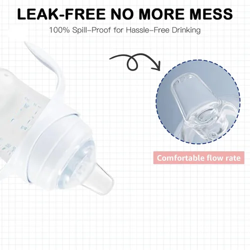 Vista 4 de Kit de conversión de vasos con boquilla para biberones anticólicos de Philips Avent, parte superior de popote suave y kit de transición con pajita