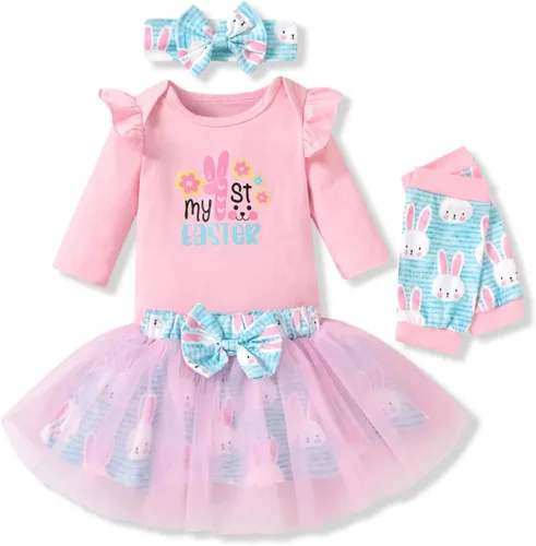 Vista 19 de Aalizzwell Traje de falda navideña para bebés recién nacidos american