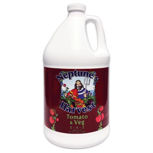 Vista 7 de Neptune's Harvest Fertilizante orgánico para plantas de tomate y verduras (2-4-2) – Alimento líquido para plantas con pescado fresco, algas marinas