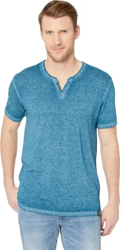 Vista 29 de Lucky Brand Venice Burnout - Camiseta de cuello con muesca y dos botones para hombre