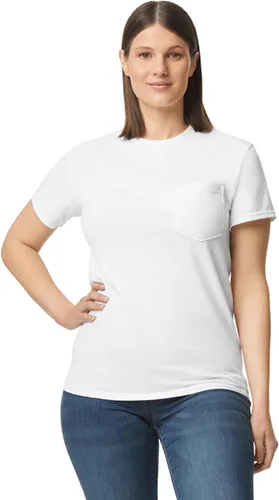 Vista 2 de Gildan - Camiseta de algodón ultra para hombre con bolsillo, 2