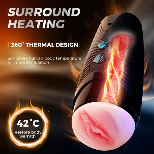 Vista 3 de 2026 Realistic Pocket Puzzy Male Self Automatic Masterburbatar Life Size Machine Devices Male Masterburbatar Hands Free for Silicone Men