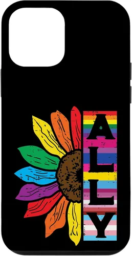 Vista 16 de iPhone 16 Lgbt Gay Ally Sunflower Rainbow Pride Flag Men Women Kids Case