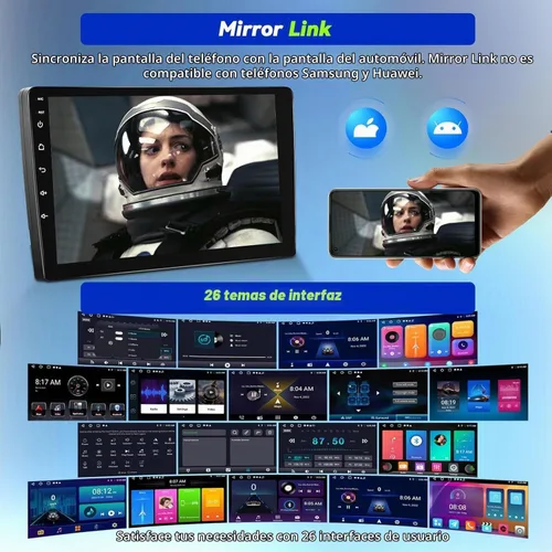 Vista 5 de Para Ford F150 2013-2014 Android 15 Estéreo de coche 9 pulgadas pantalla táctil 2G+64G con CarPlay inalámbrico Android Auto Mirror Link 26UI