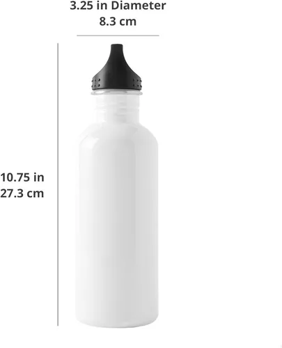 Vista 6 de CafePress Panda Smile - Botella de agua de acero inoxidable, 1 botella de agua de acero inoxidable de 34 onzas