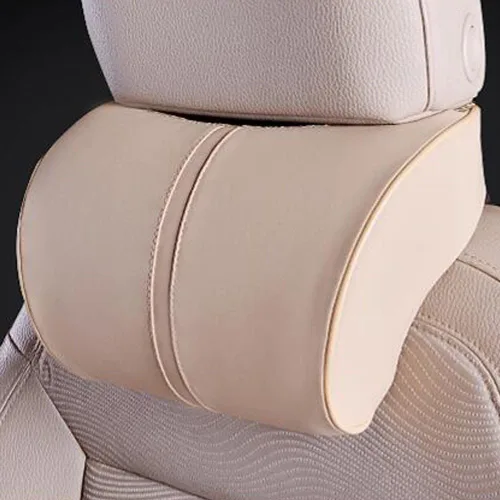 Vista 3 de Almohada de apoyo lumbar para asiento de automóvil, almohada para el cuello, reposacabezas y espalda, almohadilla de espuma viscoelástica suave