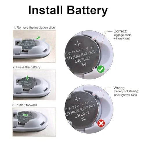 Vista 5 de ROTOPATA Báscula digital de viaje para equipaje con función de advertencia de sobrepeso, báscula de pesaje electrónica portátil de mano con gancho