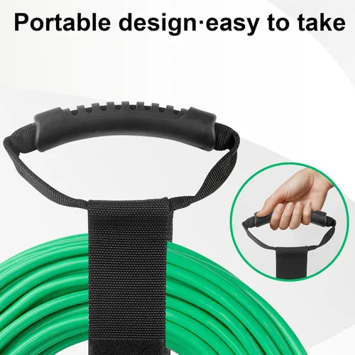 Vista 5 de Storage Straps – Heavy-Duty Organizer, Adhesive Handle, Cable Holder Wall Mount Wraps, Space-Saving Gear for Garage Tools, Extension Wires, Home