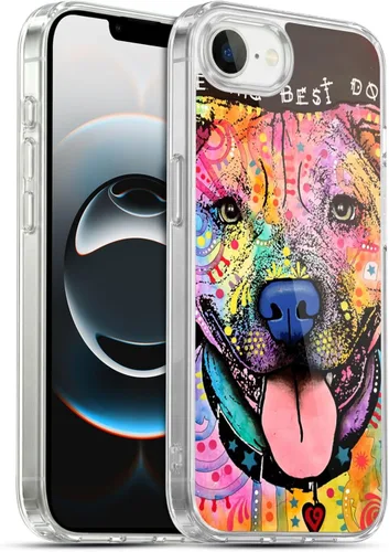 Vista 201 de Oficial Dean Russo perros 3 suave funda de Gel para Apple Iphone 7 Plus/8 Plus, Amy