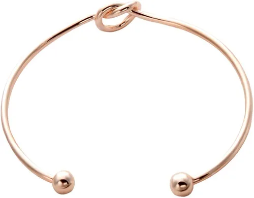 Vista 2 de SENFAI Simple Love Knot pulsera pulsera de dama de honor conjunto de joyería o individual