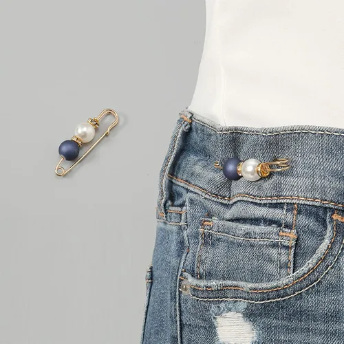 Vista 87 de 4 piezas de clip de anillo de bufanda para mujer, broche de perlas y flores, hebilla de metal para chal, accesorios de decoración para damas y niñas