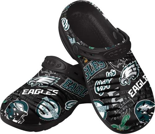 Vista 10 de FOCO Arizona Cardinals NFL Mens Historic Print Clog with Strap