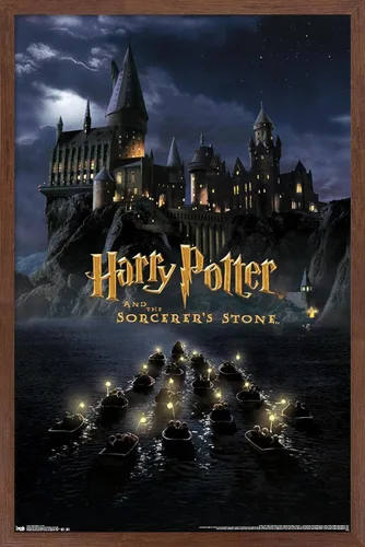 Vista 5 de Trends International Harry Potter y la piedra del hechicero - Póster de pared de una hoja de castillo, 14.72 x 22.37 pulgadas, versión enmarcada
