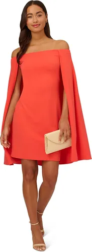 Vista 4 de Adrianna Papell Vestido de capa con hombros descubiertos para mujer