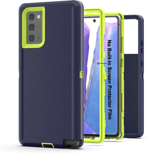 Vista 7 de Funda para Samsung Galaxy Note 20, resistente protección contra caídas, cuerpo completo, a prueba de golpes y polvo [3 en 1], grado militar