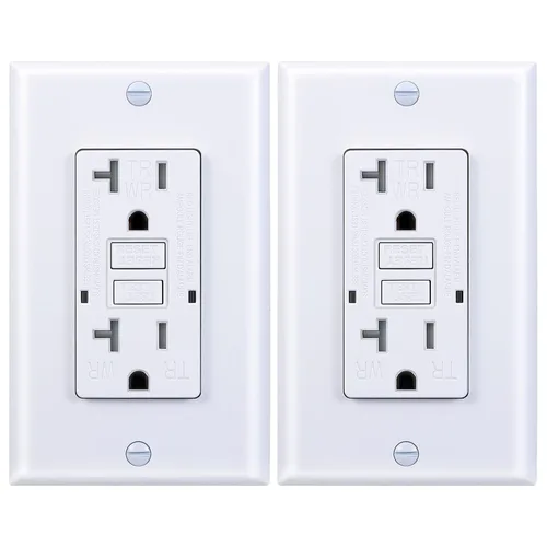Vista 9 de 3GRACE - Salida GFCI de 20 amperios, receptáculo resistente a manipulaciones y a la intemperie para uso en interiores o exteriores, indicador LED