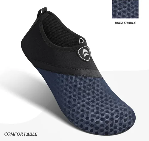 Vista 4 de SAYOLA - Zapatos acuáticos para natación, playa, piscina, yoga y surf, con secado rápido, sensación descalza y estilo calcetín (SB001)
