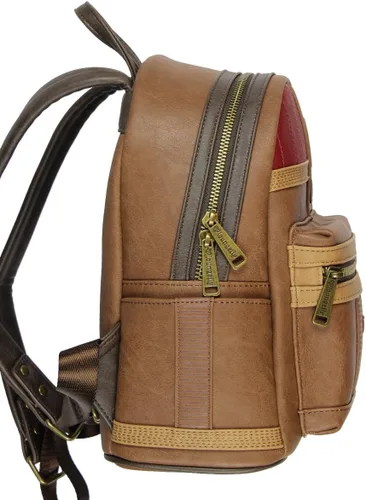 Vista 3 de Loungefly Star Wars The Last Jedi Rebel Finn Mini Mochila, Marrón, Bolso de moda