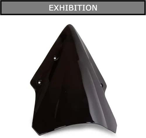 Vista 6 de Parabrisas doble burbuja para 650 ER6F 2017 2018 2019 (negro)