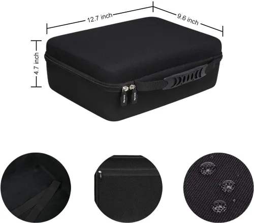 Vista 7 de Aproca Funda compatible con proyector Epson EX3290 / EpiqVision Flex CO-W01 / VS250 SVGA de 3 chips 3LCD WXGA, bolsa de almacenamiento portátil
