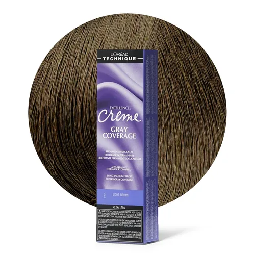 Vista 16 de L'Oréal Technique Excellence Crème Permanent Hair Color Long-Lasting Hair Dye Rich Formula with No-Drip Application Superb Gray Coverage For