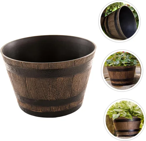 Vista 2 de BESTOYARD Maceta de resina para maceta pequeña, extra grande, soporte decorativo para macetas